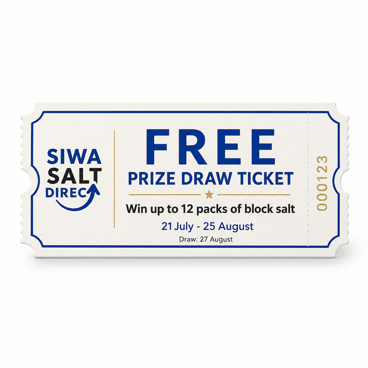 Free Prize Draw Ticket - Add to cart with your purchase to enter.