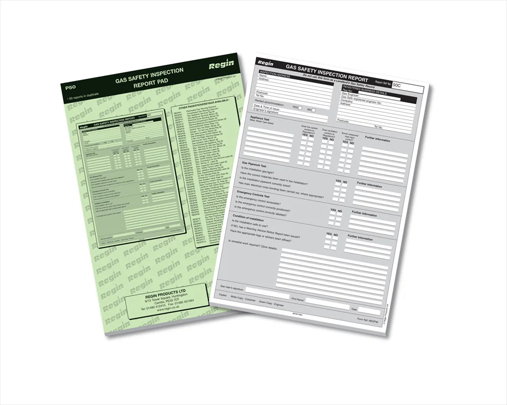 Gas Safety Inspection Pad (P50)