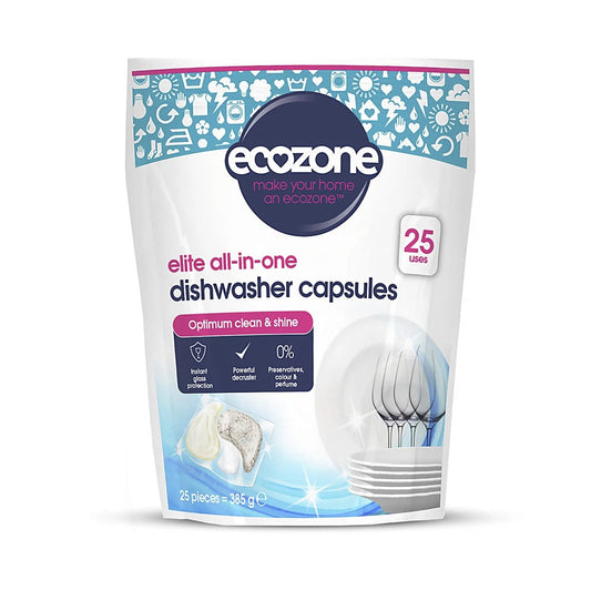 Ecozone Elite All in One Dishwasher Capsules (25 pack)