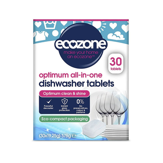Ecozone Optimum All in One Dishwasher Tablets (30 pack)