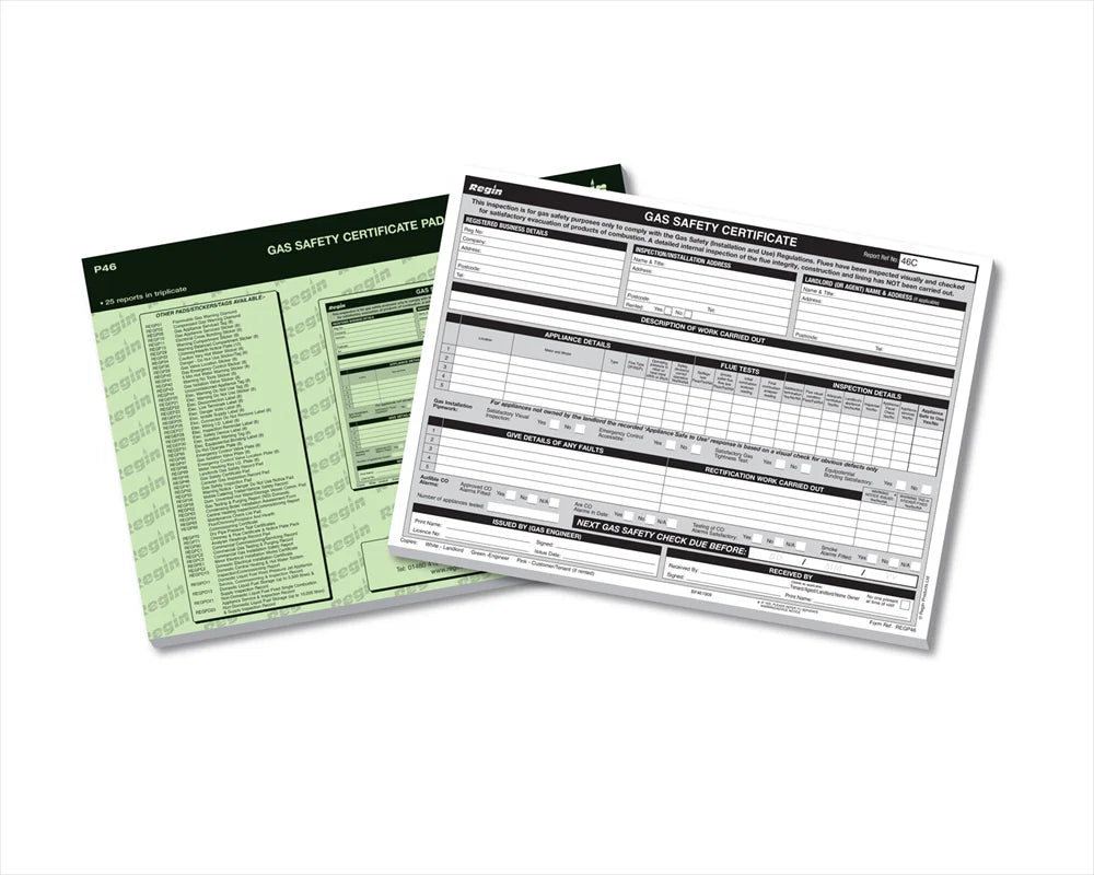 Gas Safety Certificate Pad (P46)