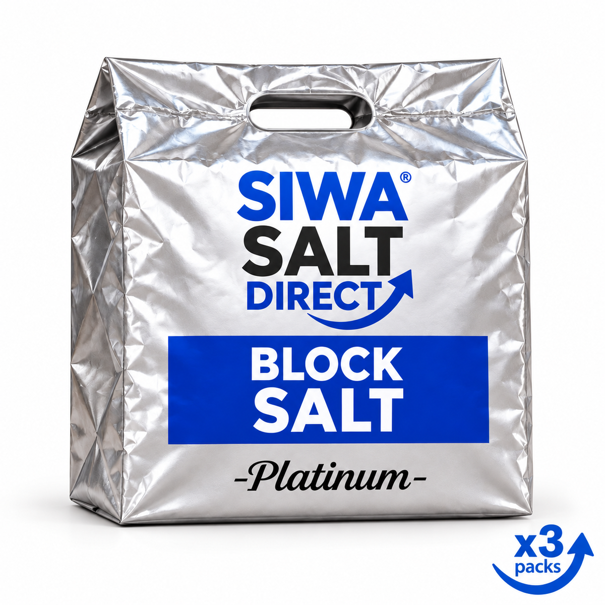 3 Packs of Block Salt (2 x 4kg blocks per pack) & 1 FREE Pack