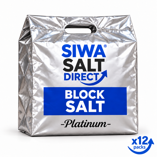 12 Packs of Block Salt (2 x 4kg blocks per pack) & 1 FREE Pack