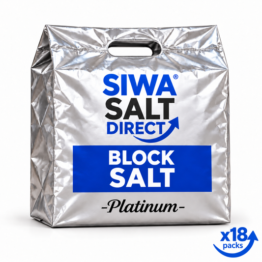 18 Packs of Block Salt (2 x 4kg blocks per pack) & 2 FREE Packs