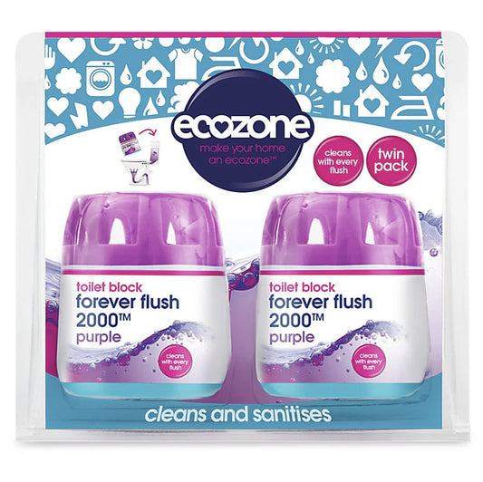 Ecozone Forever Flush Toilet Block 2000 - Indigo Twin Pack