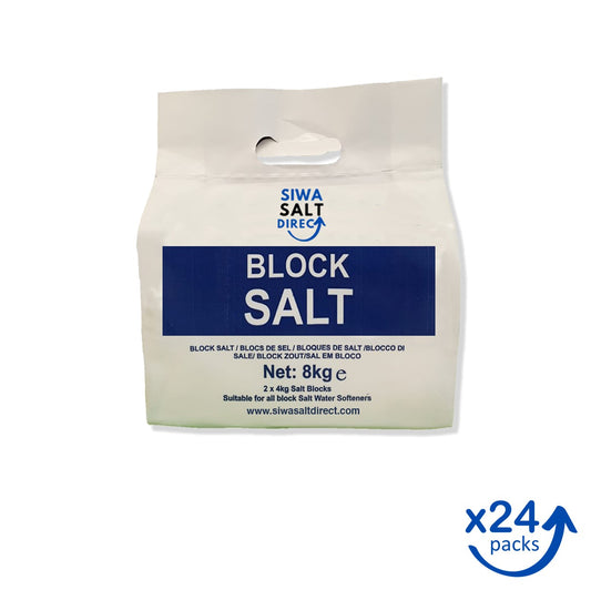 24 Packs of Block Salt (2 x 4kg blocks per pack)